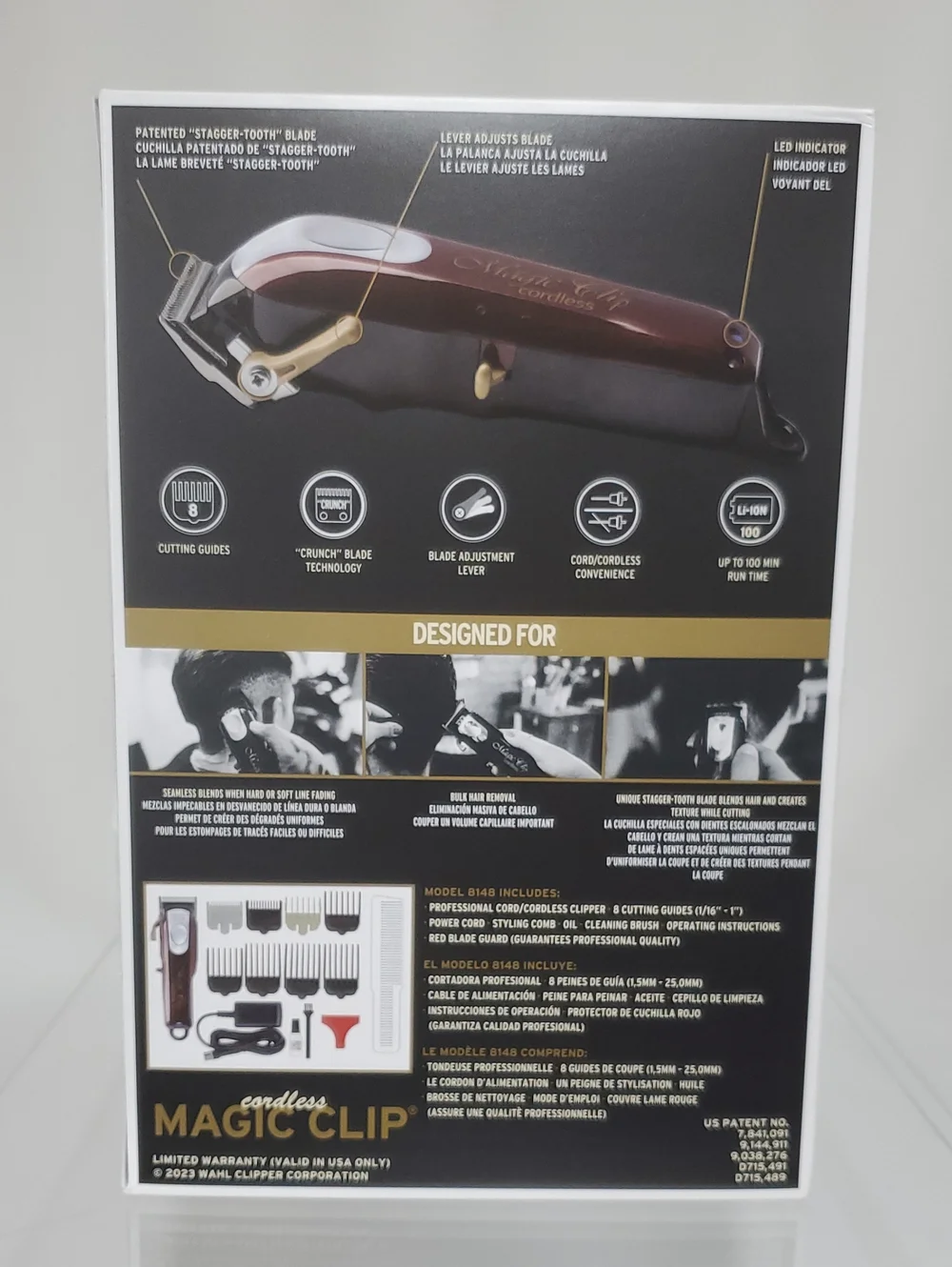 Wahl Professional 5 Star Series Magic Clip Cordless Hair Clipper, Stagger-Tooth